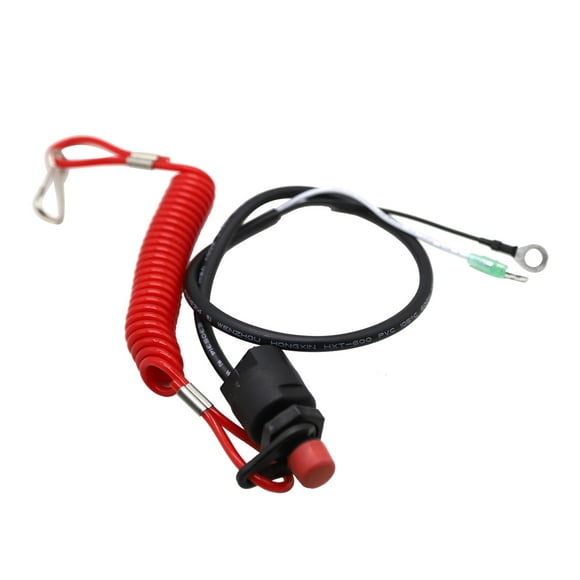 Outboard Engine Motor Scooter ATV Kill Stop Switch Safety Tether Cord LanyarXHUS